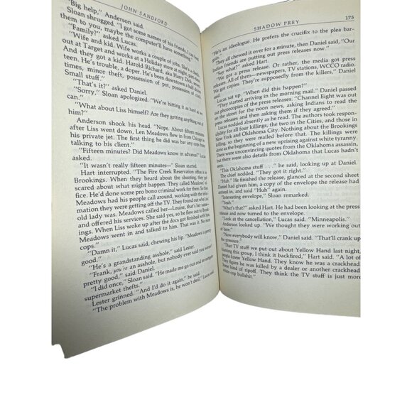 Shadow Prey John Sanford 1st Edition and Printing DJ 1990 G P Putnams Sons NY - Picture 8 of 13